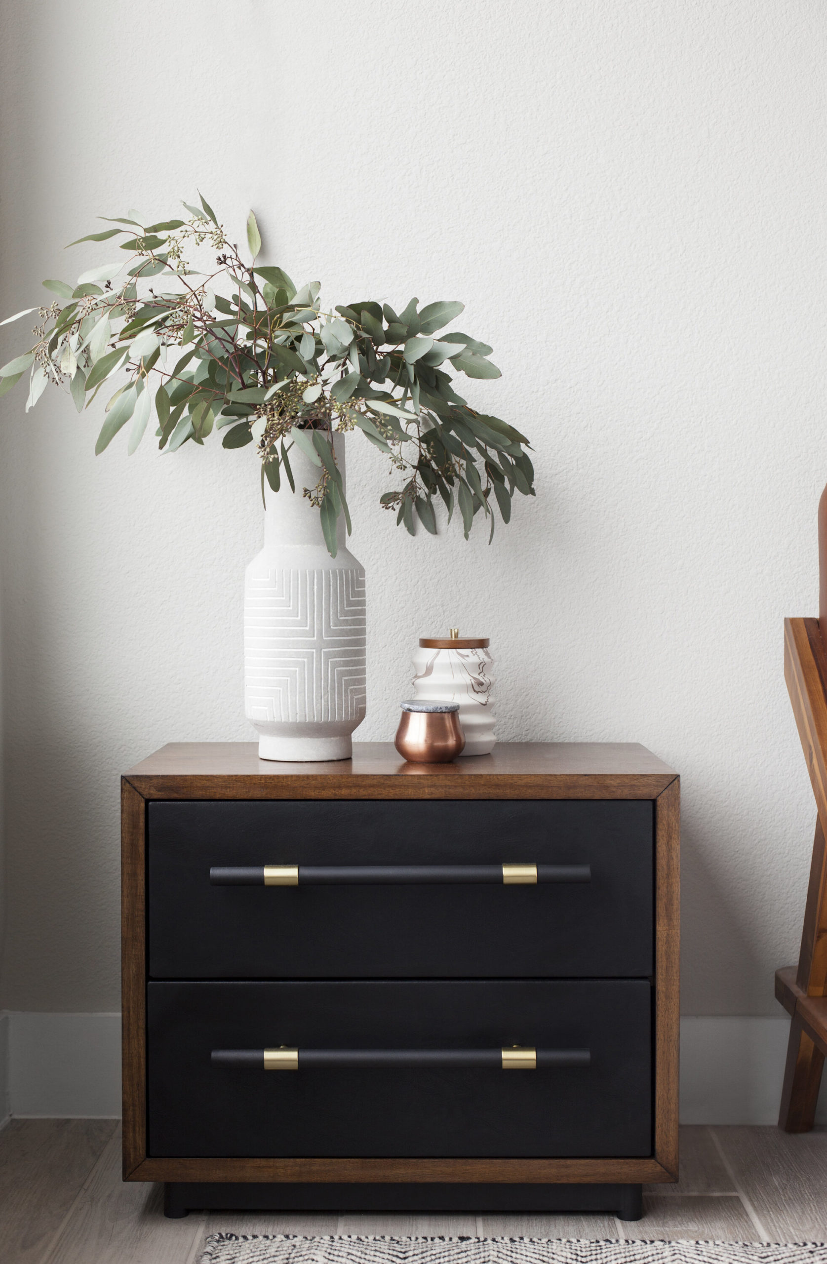 Nightstands // Vase (similar) // Candle // Marble Canister (similar)
